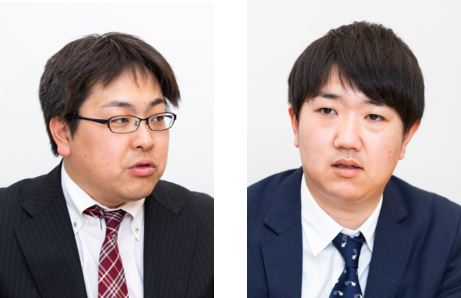 (左)株式会社NIPPO 技術本部 総合技術部 生産開発センター ICT推進グループ 係長 駒坂 翼 氏 (右)株式会社NIPPO 技術本部 総合技術部 生産開発センター ICT推進グループ 係長 竹内 伸 氏