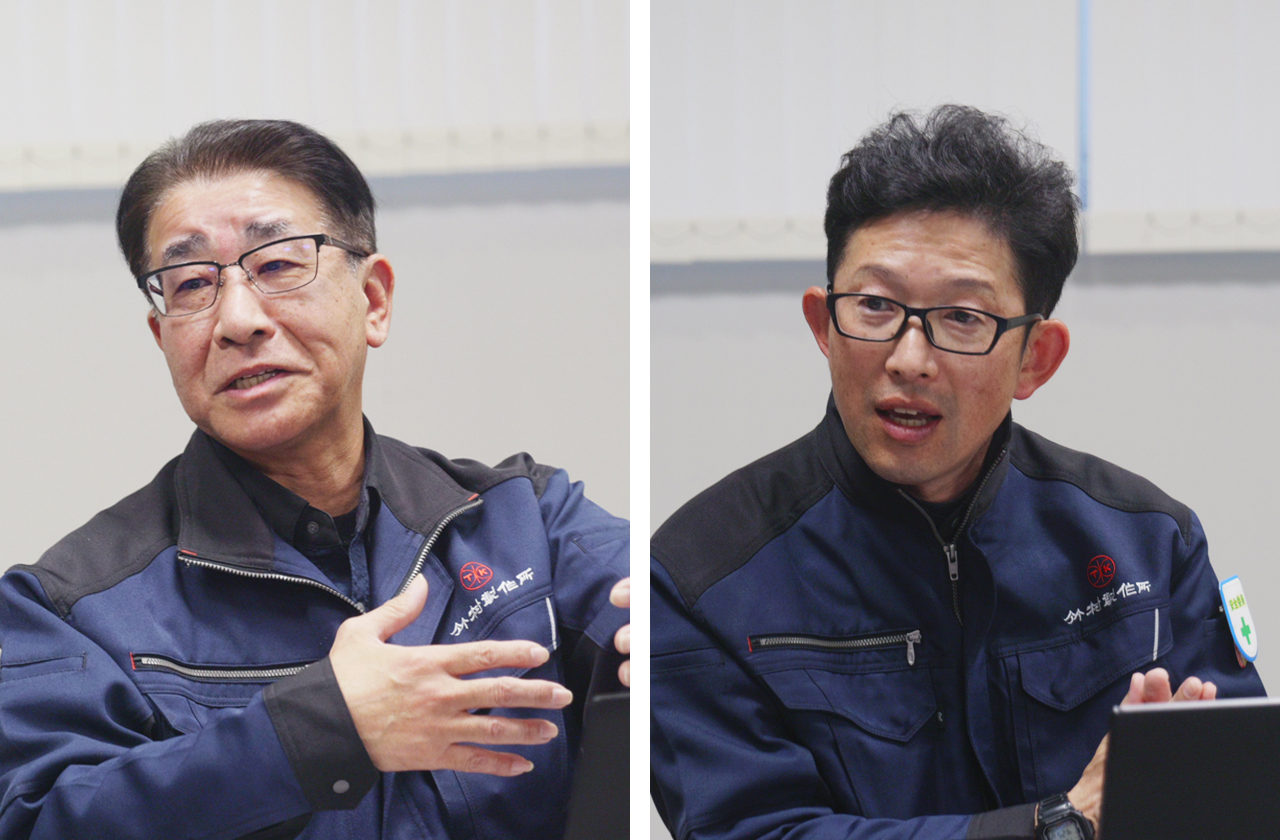 株式会社竹村製作所 （左）水環境推進部 部長 小林 克規 氏 （右）水環境推進部 水環境推進1課 課長 清水 拓 氏