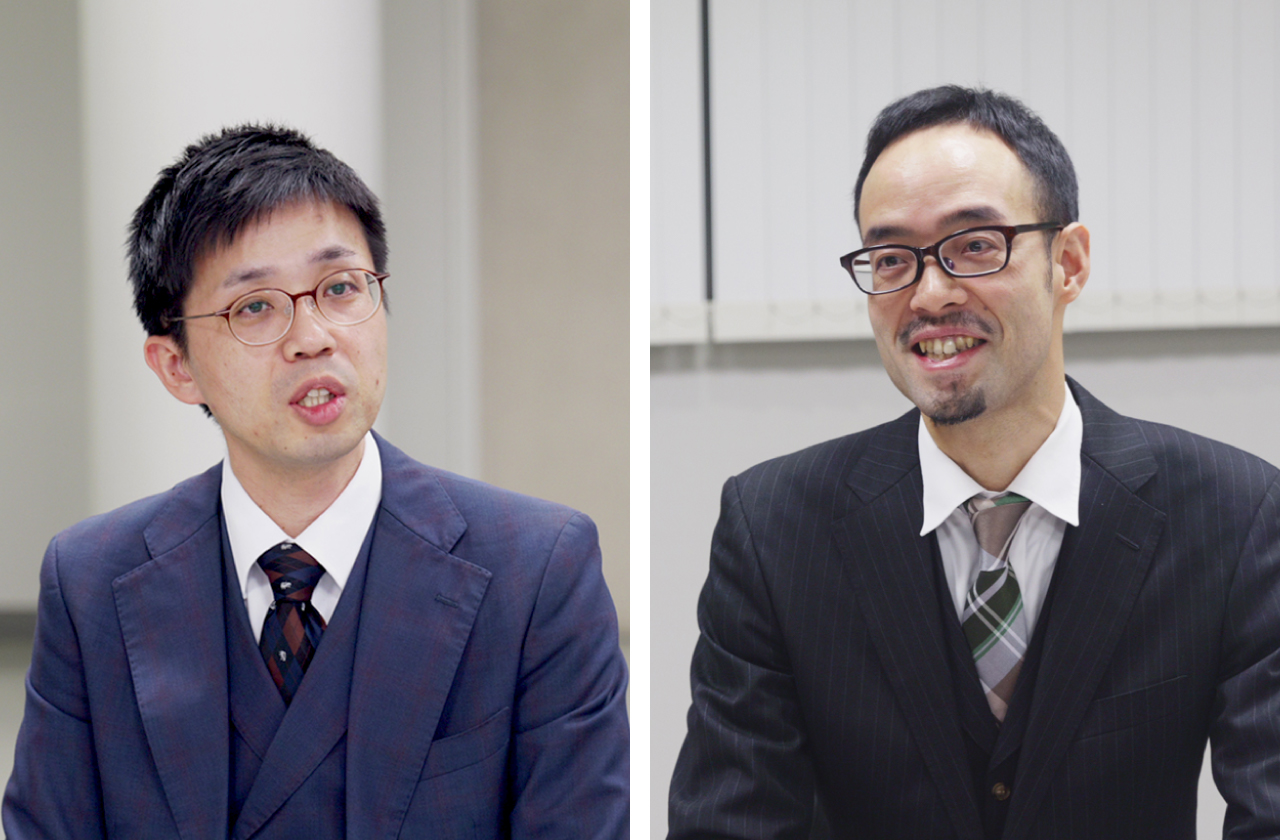 ビジネスエンジニアリング株式会社 （左）川又 信介 氏 （右）高橋 知行 氏
